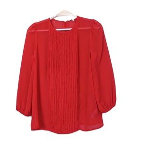 J. CREW Broadway & Broome Ruffle Shirt